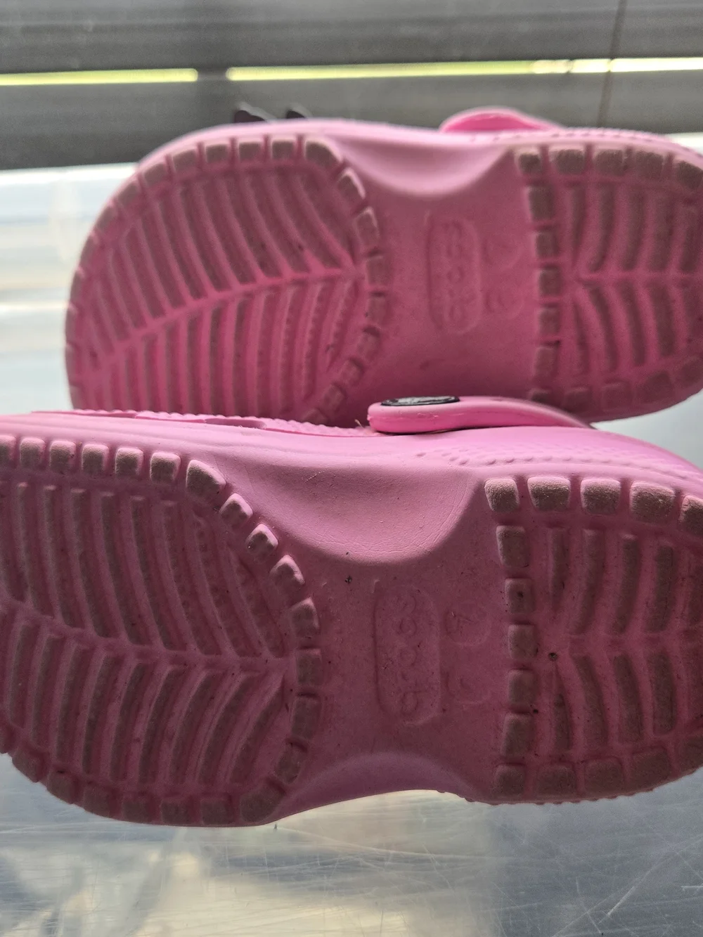Pink Kids Crocs Size C7